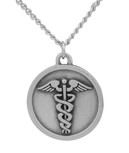 Spiritual Expressions Pewter Medal (Caduceus for Doctor's Nurses's and EMS)