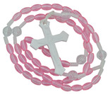 Catholic Mission Rosary - Pack of 12 (Rose Pink)