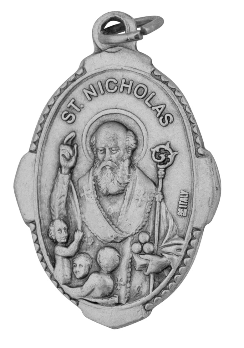 1" Traditional Saint Medals (st nicholas) Trinity Church Supply