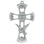 6" PEWTER CONFIRMATION CROSS