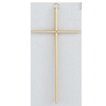 10" PLAIN SOLID BRASS CROSS FOR WALL
