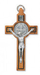 St. Benedict Crucifix made from Genuine Olive Wood