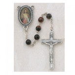 6MM RED DIVINE MERCY ROSARY