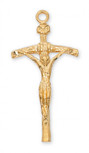 Gold over Sterling Silver Papal Crucifix