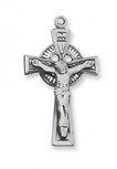 Crucifix Sterling Silver 18" Chain