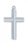 SS ENGRAVED CROSS 24 CHAIN"