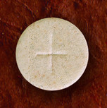 1 3/8" Diameter Altar Bread Whole Wheat ( Cross Design ) Box1000