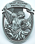 St. Michael Protect Us Visor Clip