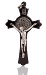 Beautiful St. Benedict Cross (Dark Silver-Tone)