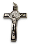 3" St. Benedict Crucifix (Silver-Black)