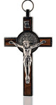 3" St. Benedict Crucifix (Silver-Wood)