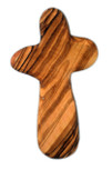 Olive Wood Large Holding Prayer Cross (Large)