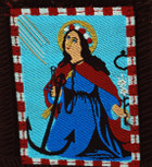 Authentic Catholic Scapular - 100% Wool (Saint Philomena Brown Cord)
