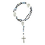 Immaculate Conception Catholic Rosary with Glass Beads (Aurora Borealis)