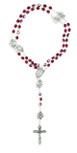 Immaculate Conception Catholic Rosary with Glass Beads (Red)