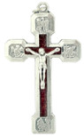 Catholic Four Evangelist Stations of the Cross Crucifix Pendant