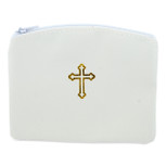 Beautiful Catholic Rosary Case (White, 2 Pack)