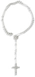 Sterling Silver First Communion Rosary Necklace