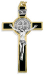 3" Saint Benedict Cross with Colored Enamel