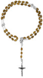 Catholic Rosary with Natural Olive Wood Beads