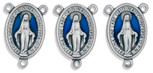 22mm Miraculous Medal Rosary Center - Pack of 3