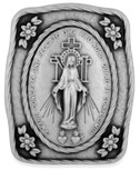 Miraculous Medal / Immaculate Conception Catholic Visor Clip
