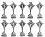 40mm First Communion Rosary Cross Pendant - Pack of 10
