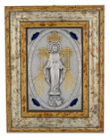 Beautiful Antique finish  Miraculous Medal Wall Shrine
