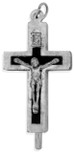 Catholic Reliquary Cross Pendant with Holy Soil from Italy