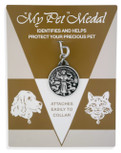 Saint Francis of Assisi Engravable Pet Identification Tag Medal
