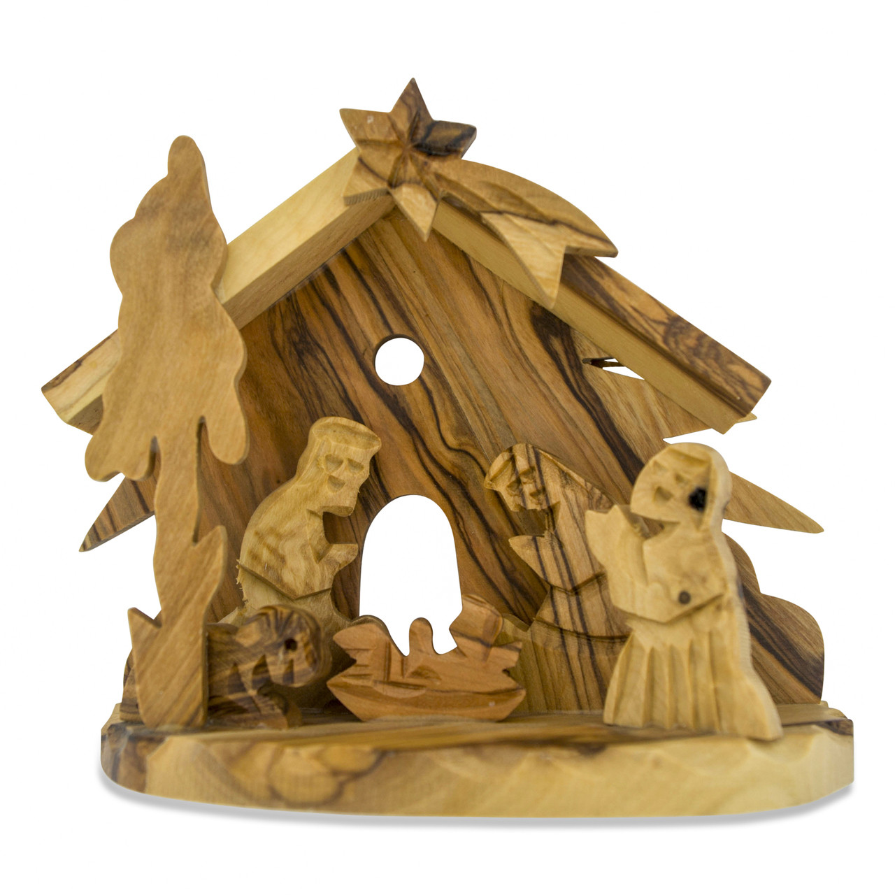HandCarved Olive Wood Nativity Scene Trinity Church Supply