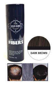Piz-zaz  All Natural Organic Keratin Protein Hair Fibers | Instant Hair Thickening System - Dark Brown