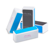 Nail Buffer by A-viva Beauty , Natural Nail Shiner 4 Way Block Diamond Buffing Block, 3 Count 