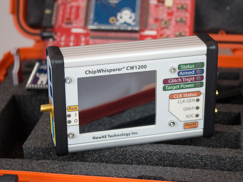 The ChipWhisperer-Pro CW1200 Capture hardware.