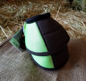 Tack, Cactus Ropes Relentless Strikeforce Bell Boots for horses, Med, Green