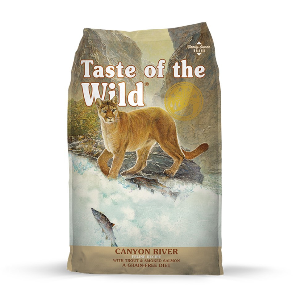 Cat Food, Taste of the Wild Canyon River Recipe, 15 lb. Made in the USA