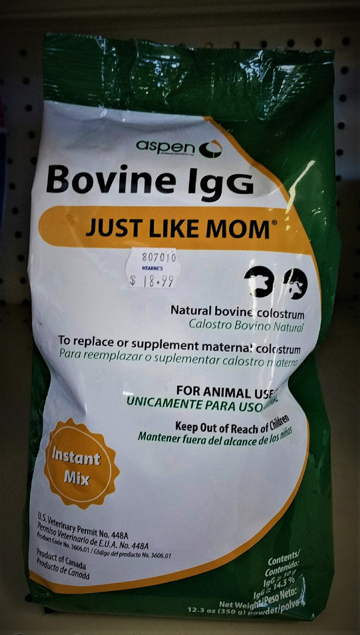 Aspen Bovine IgG Just Like Mom Natural Bovine Colostrum Instant Mix, 12