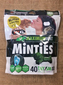 Dog Treat, Vet IQ Maximum Mint Minties, 40 tiny/small dental bones (for dogs 5-39 lbs.) 16 oz. Made in the USA
