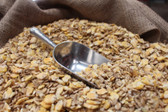 GRAIN, King Two-Way Dry Mix FEED (Corn & Barley) quality ingredients, grown and packaged in USA