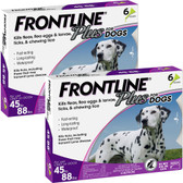 Pest Control, Frontline Plus for Dogs, 45 to 88 lbs. Kills Fleas, Ticks, Lice 