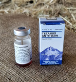 Vaccine, (Horse Cattle Swine Sheep) The Peak of Quality Tetanus Antitoxin, Equine Origin, 1 dose (5 ml) 1500 units (in store pick up only)
