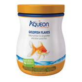 Fish Food, Aqueon Goldfish Flakes, Daily nutrition for all goldfish and other pond fish, Natural Ingredients, 2.29 oz.