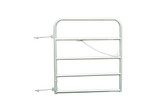 WESTERN SQUARE LIGHT DUTY SILVERADO ECONOMY POWDER COATED SILVER TUBE GATE, 48" HEIGHT X 4' WIDE (IN STORE PICK UP ONLY)