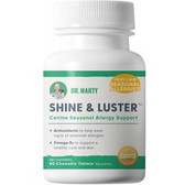 Dog Supplement, Dr. Marty SHINE & LUSTER, Canine Seasonal Allergy Support, 60 Chewable Tablets