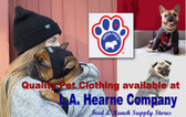 SAVE 20% Off all Quality Brand-Name Pet Clothing Jackets (in store)