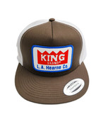 KING BRAND Trucker Ball Cap, Brown & White #6