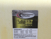 CC Sulfur Salt Block (Yellow), for Cattle 50 lb.