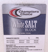CC Plain Salt Block (White), for herbivores (grass-eating animals), 50 lb.