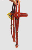Tack, Horse Headstall, Stamped Leather, Adjustable (in store only)