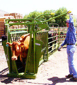 Powder River Livestock Handling Equipment Value Manual Squeeze Chute,  (MANY SIZES AVAILABLE IN-STORE ONLY, CONTACT STEVE AT L.A. HEARNE CO. KING CITY 831-385-4841; CONTACT TINA AT L.A. HEARNE CO. PRUNEDALE 831-663-1572)